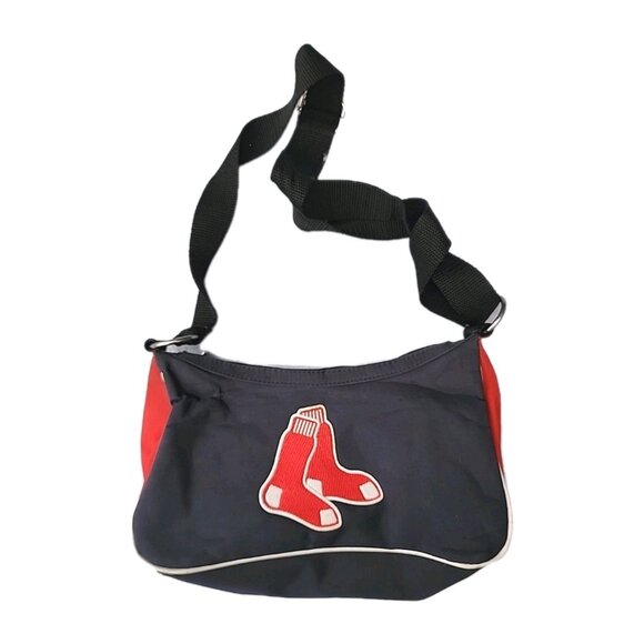 VTG Boston Red Sox Embroidery Patch MFB Genuine Merchandise Nylon Shoulder Bag - Picture 1 of 14